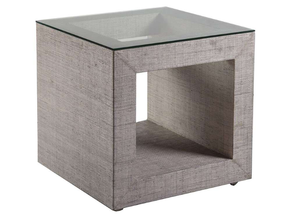 Artistica Home - Signature Designs Precept Square End Table - Light Gray - 2077-957C veiw 1