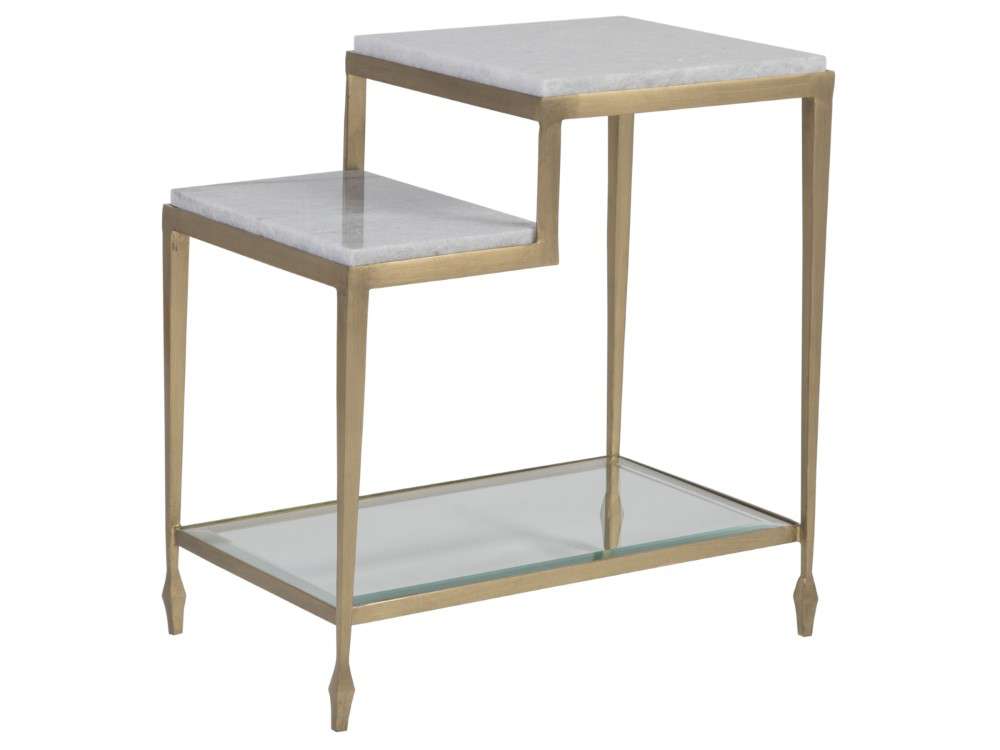 Artistica Home - Signature Designs Sashay Gold Rectangular End Table - 16W x 24D x 25.75H - 2214-955 veiw 1
