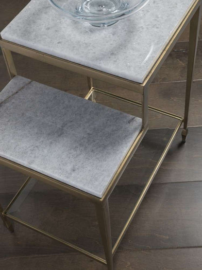 Artistica Home - Signature Designs Sashay Gold Rectangular End Table - 16W x 24D x 25.75H - 2214-955 veiw 2