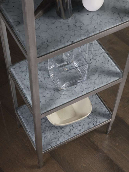 Artistica Home - Signature Designs Sashay Silver Slim Etagere - 18W x 12D x 80H - 2213-990C veiw 2