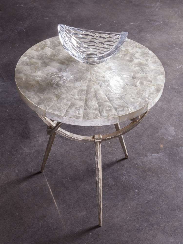 Artistica Home - Signature Designs Sergio Round Spot Table - Glazed gold foil finish - 2053-950 veiw 2