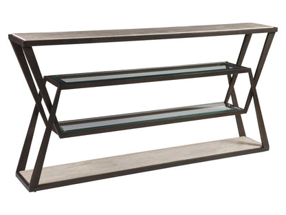 Artistica Home - Signature Designs Adamo Cafe Console, Medium Brown - 2272-966 veiw 1