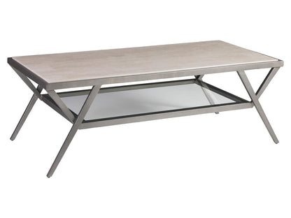 Artistica Home - Signature Designs Adamo Silver Gray Cocktail Table, Silver Leaf - 2273-945 veiw 1