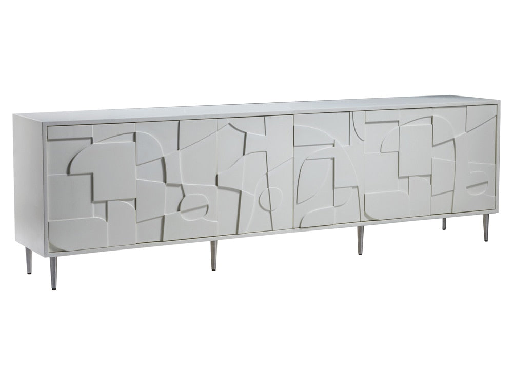 Artistica Home - Signature Designs Bardo Long Media Console, White - 2312-908 veiw 1