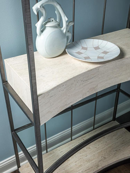 Artistica Home - Signature Designs Cachet Etagere, Silver Leaf - 2271-990 veiw 3