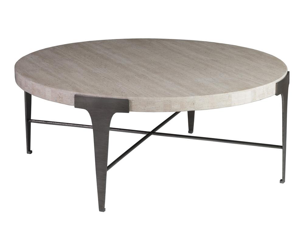 Artistica Home - Signature Designs Cachet Round Cocktail Table, Silver Leaf - 2271-947 veiw 1