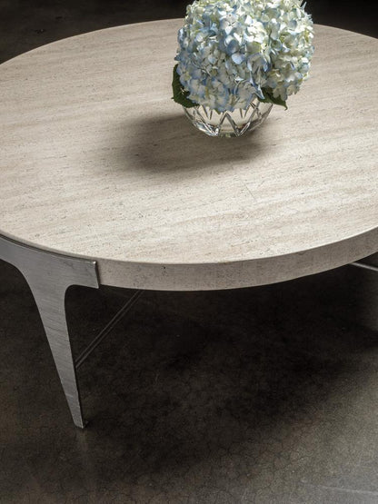 Artistica Home - Signature Designs Cachet Round Cocktail Table, Silver Leaf - 2271-947 veiw 3