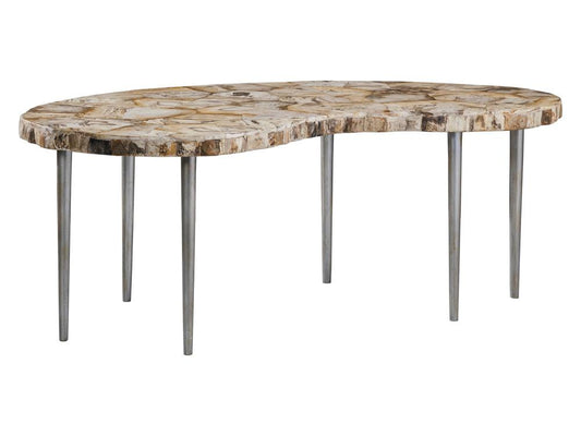 Artistica Home - Signature Designs Caldera Kidney Cocktail Table, Light Golden Brown - 2305-949 veiw 1