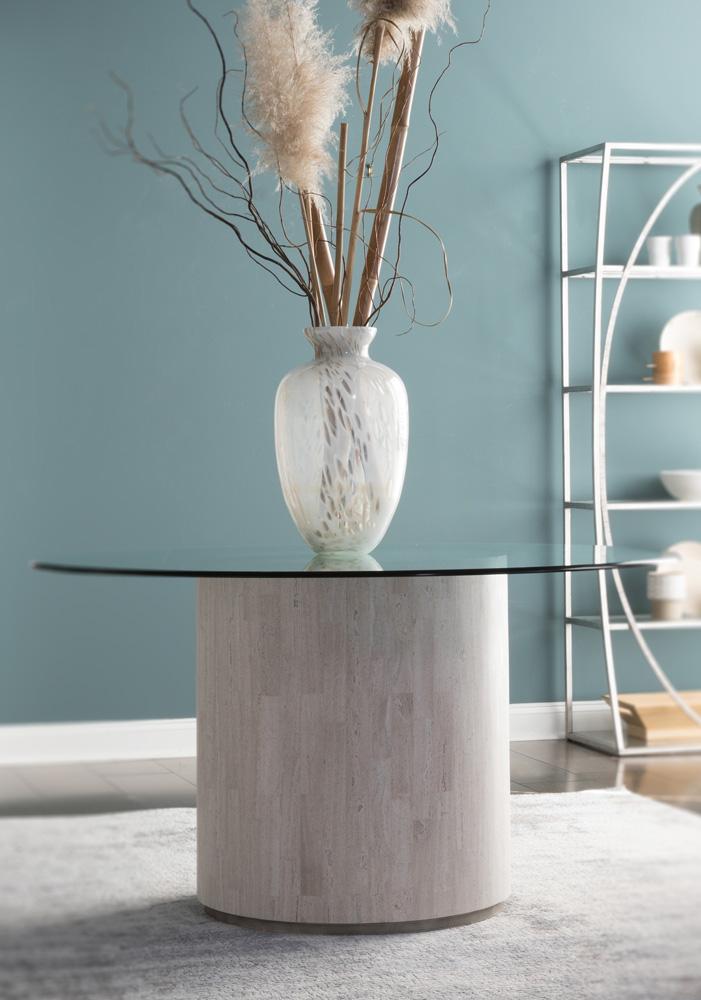 Artistica Home - Signature Designs Cassio Round Dining Table 56 Inch, Creamy White - 2317-870-56C veiw 2