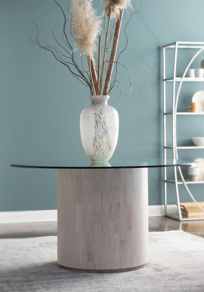 Artistica Home - Signature Designs Cassio Round Dining Table 56 Inch, Creamy White - 2317-870-56C veiw 2