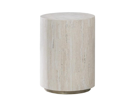 Artistica Home - Signature Designs Cassio Round Drum Spot Table, Creamy White - 2317-950 veiw 1