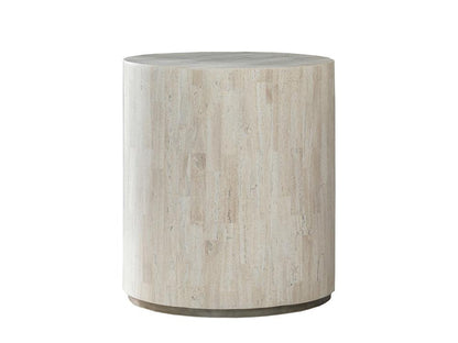 Artistica Home - Signature Designs Cassio Round Drum Table, Creamy White - 2317-951 veiw 1