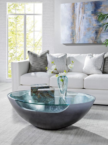 Artistica Home - Signature Designs Circa Cocktail Table, Silver Leaf - 2275-949 veiw 2