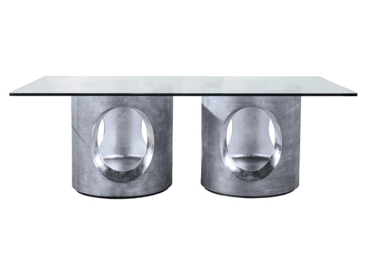 Artistica Home - Signature Designs Circa Rectangular Dining Table, Silver Leaf - 2275-870-88C veiw 1