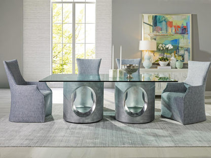 Artistica Home - Signature Designs Circa Rectangular Dining Table, Silver Leaf - 2275-870-88C veiw 2