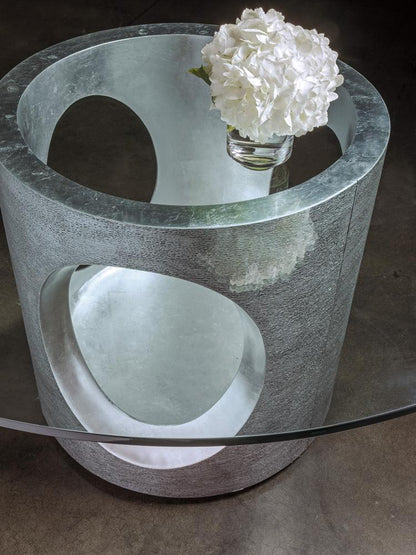Artistica Home - Signature Designs Circa Rectangular Dining Table, Silver Leaf - 2275-870-88C veiw 3