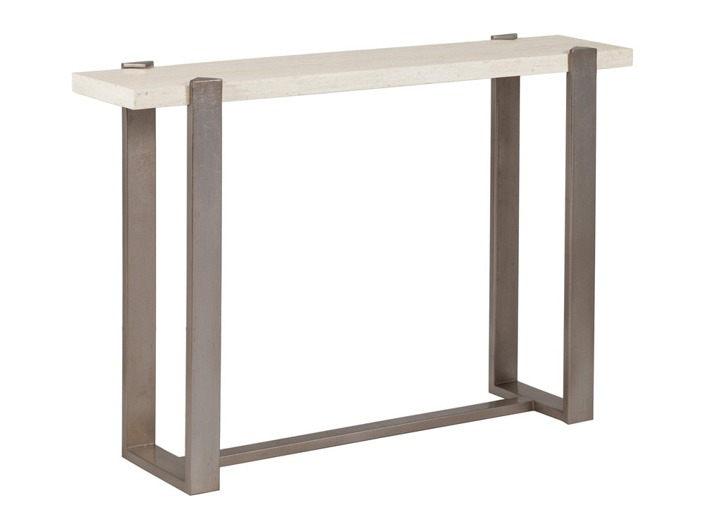 Artistica Home - Signature Designs Denizen Console Table, Silver Leaf - 2303-966 veiw 1