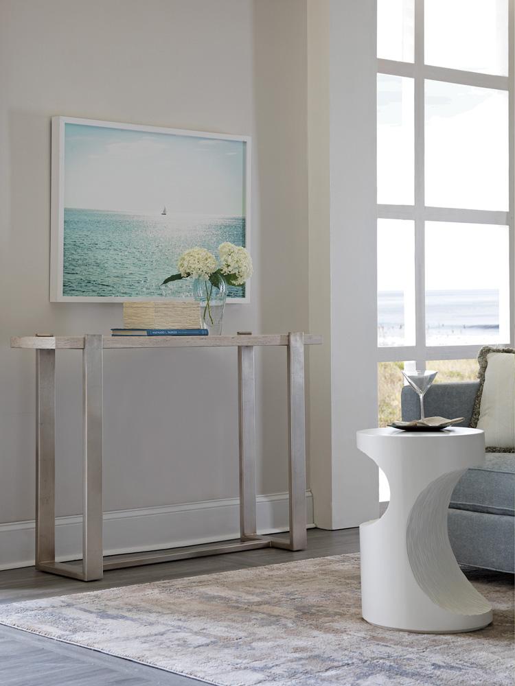 Artistica Home - Signature Designs Denizen Console Table, Silver Leaf - 2303-966 veiw 2