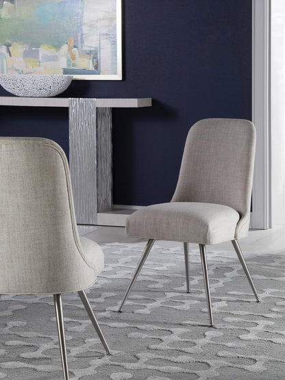 Artistica Home - Signature Designs Dinah Side Chair, Stainless Steel - 2281-880-01 veiw 2