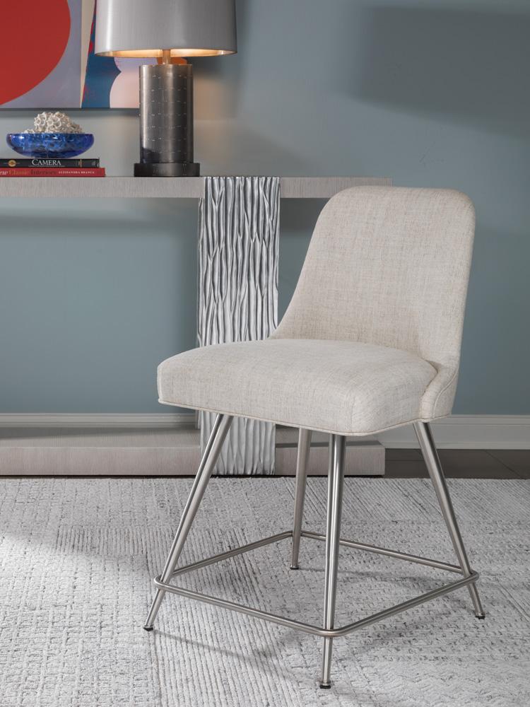 Artistica Home - Signature Designs Dinah Swivel Counter Stool, Stainless Steel - 2281-895-01 veiw 2