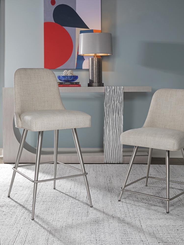 Artistica Home - Signature Designs Dinah Swivel Counter Stool, Stainless Steel - 2281-895-01 veiw 3