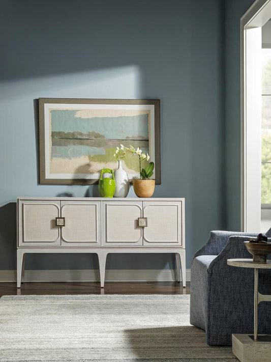 Artistica Home - Signature Designs Elixer Media Console, Misty White Gray - 2289-907 veiw 2