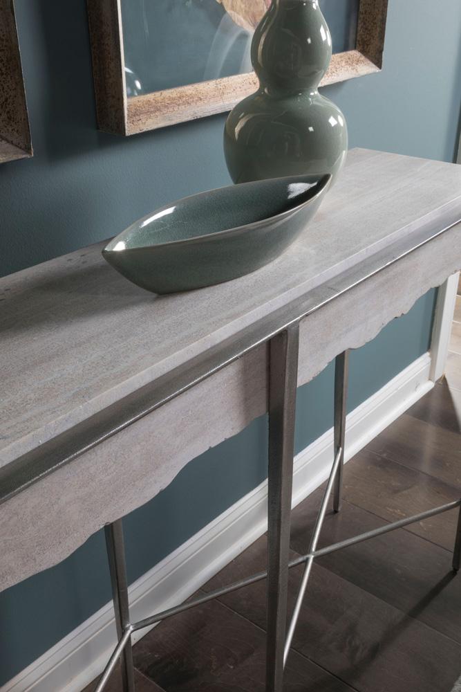 Artistica Home - Signature Designs Everest Console, Silver Leaf - 2250-966 veiw 3