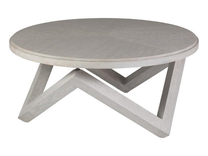Artistica Home - Signature Designs Isoceles Round Cocktail Table, Misty White Gray - 2282-943 veiw 1
