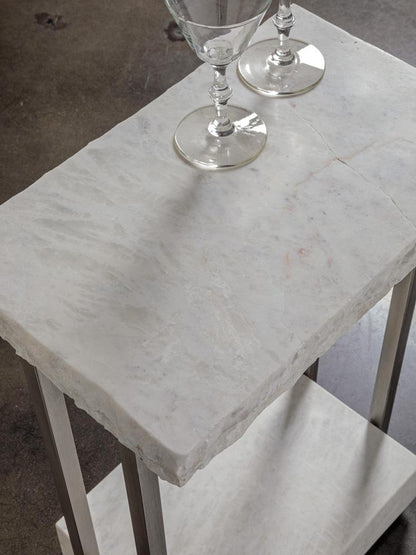 Artistica Home - Signature Designs Kenzo Rectangular Spot Table, Silver Leaf - 2299-950 veiw 3