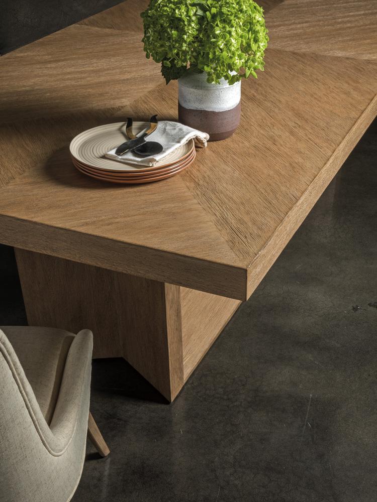 Artistica Home - Signature Designs Liason Rectangular Dining Table, Medium Brown - 2269-877C veiw 3