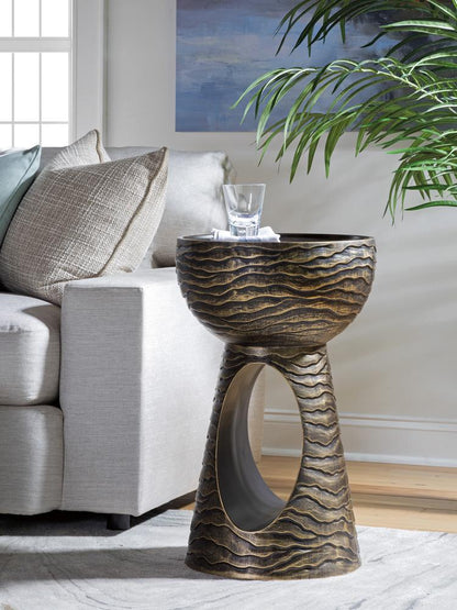 Artistica Home - Signature Designs Mika Lamp Table, Bronze - 2274-950 veiw 2