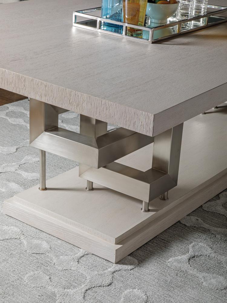 Artistica Home - Signature Designs Pazzo Rectangular Dining Table, Misty White Gray - 2280-877C veiw 3
