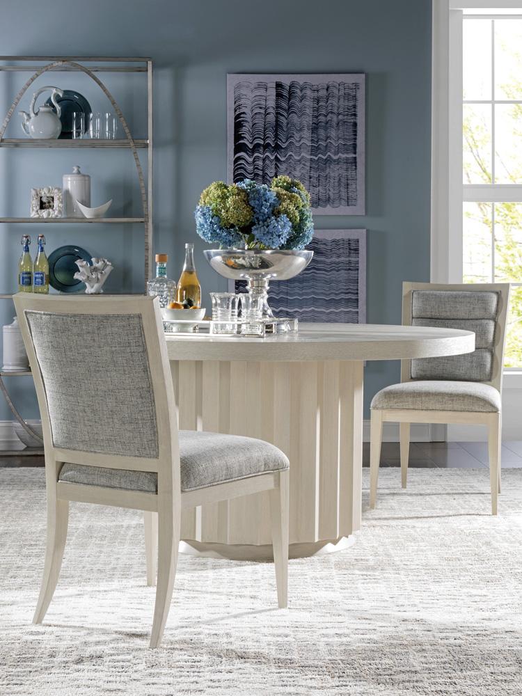 Artistica Home - Signature Designs Sarto Round Dining Table, Light Gray - 2266-870C veiw 2