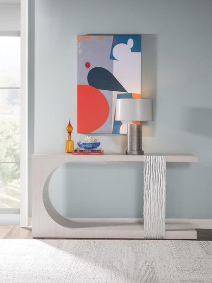 Artistica Home - Signature Designs Sereno Long Console, Misty White Gray - 2291-966 veiw 3
