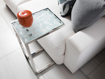Artistica Home - Signature Designs Snowscape Spot Table, Stainless Steel - 2301-950 veiw 3