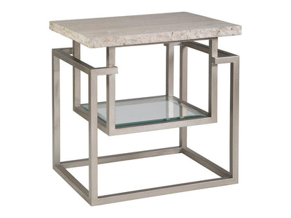 Artistica Home - Signature Designs Theo Rectangular End Table, Champagne - 2286-955 veiw 1