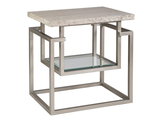 Artistica Home - Signature Designs Theo Rectangular End Table, Champagne - 2286-955 veiw 1
