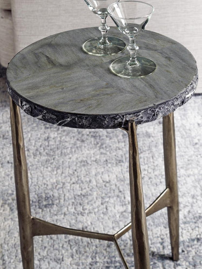 Artistica Home - Signature Designs Tybalt Spot Table, Silver Leaf - 2320-950 veiw 2