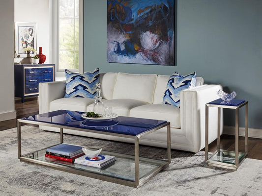 Artistica Home - Signature Designs Ultramarine Rec Cocktail Table, Stainless Steel - 2288-945C veiw 2