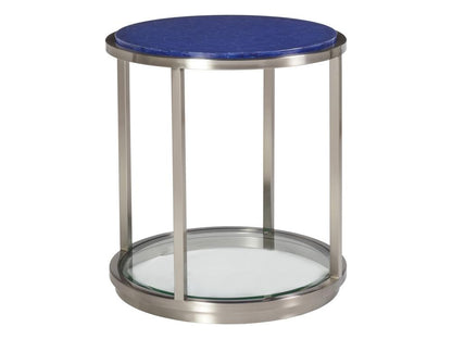 Artistica Home - Signature Designs Ultramarine Round End Table, Stainless Steel - 2288-953 veiw 1