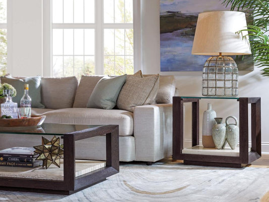 Artistica Home - Signature Designs Venerato Rectangular End Table, Mocha - 2270-955 veiw 2