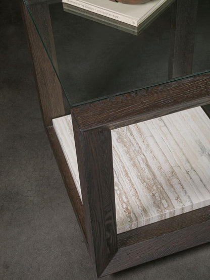 Artistica Home - Signature Designs Venerato Rectangular End Table, Mocha - 2270-955 veiw 3
