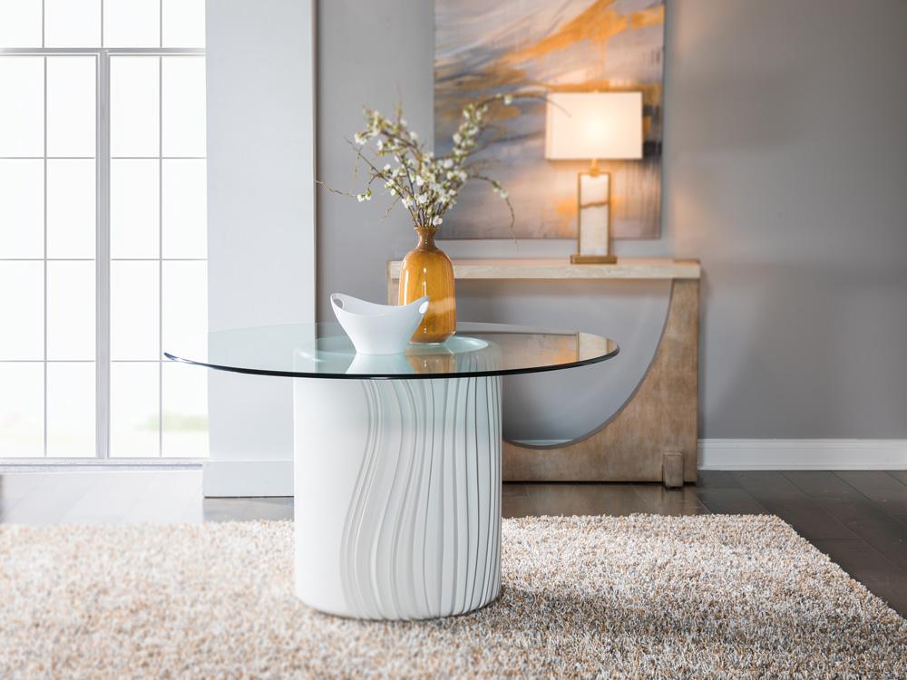 Artistica Home - Signature Designs Volante Round Dining Table 56 Inch, Ivory - 2315-870-56C veiw 2