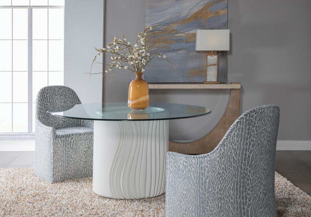 Artistica Home - Signature Designs Volante Round Dining Table 56 Inch, Ivory - 2315-870-56C veiw 3