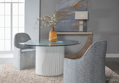 Artistica Home - Signature Designs Volante Round Dining Table 56 Inch, Ivory - 2315-870-56C veiw 3