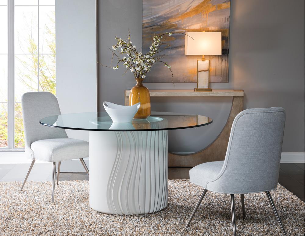 Artistica Home - Signature Designs Volante Round Dining Table 60 Inch, Ivory - 2315-870-60C veiw 2