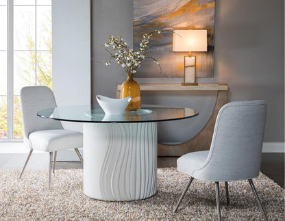 Artistica Home - Signature Designs Volante Round Dining Table 60 Inch, Ivory - 2315-870-60C veiw 2