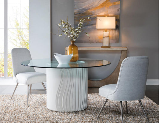 Artistica Home - Signature Designs Volante Round Dining Table 60 Inch, Ivory - 2315-870-60C veiw 2