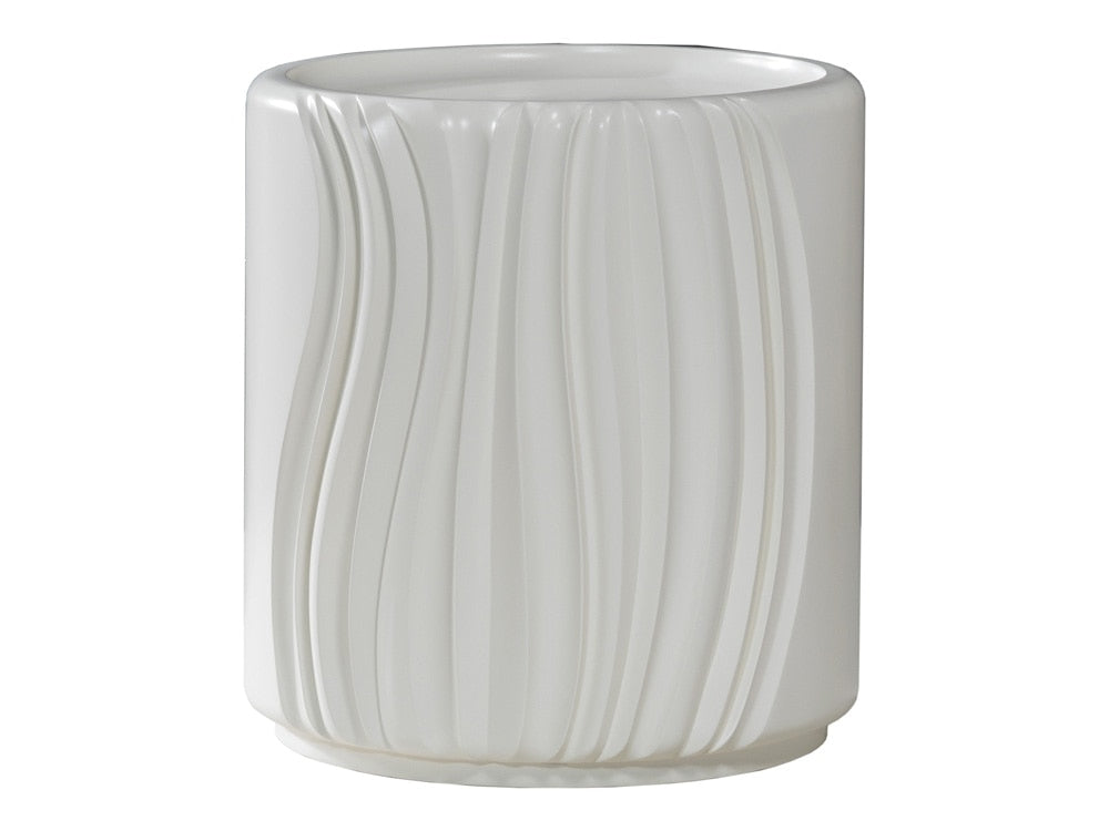 Artistica Home - Signature Designs Volante Round Drum End Table, Ivory - 2315-953 veiw 1