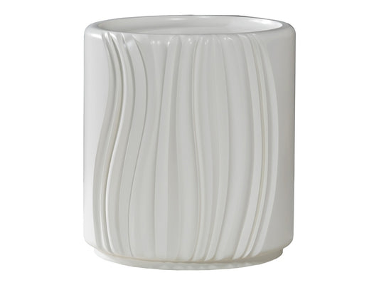 Artistica Home - Signature Designs Volante Round Drum End Table, Ivory - 2315-953 veiw 1